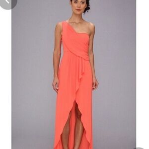 BCBG Max Azria Kail One Shoulder Drape Gown in Ambrosia